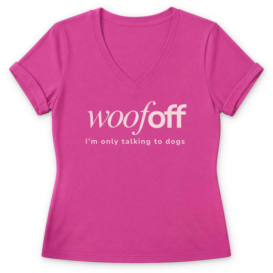 Only Talking to Dogs Women's V-neck - Zeke Squad