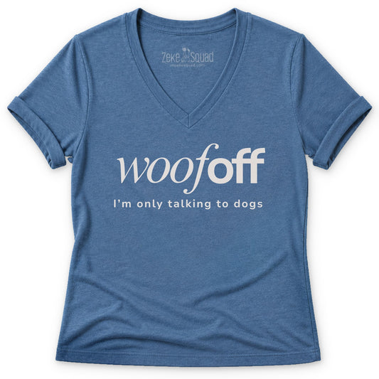 Only Talking to Dogs Women's V-neck - Zeke Squad