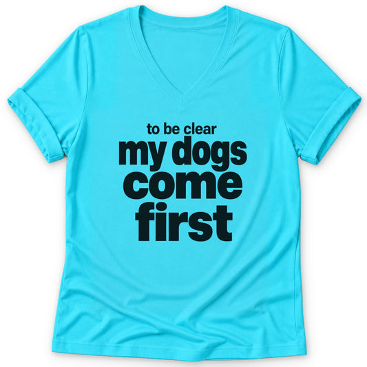 To Be Clear Women's V-neck - Zeke Squad