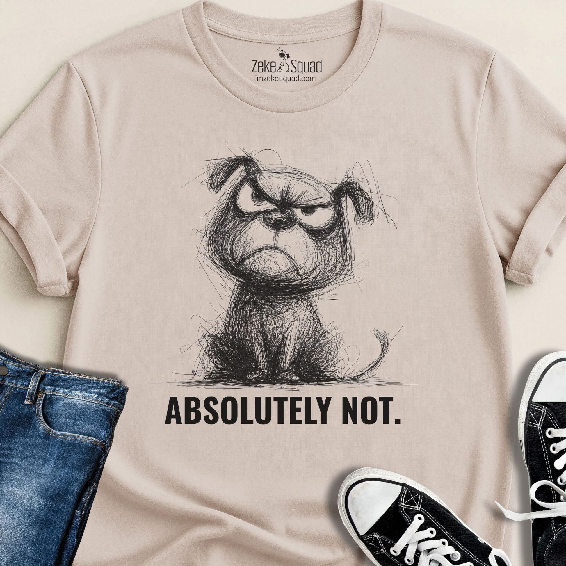 Absolutely Not T-shirt | Boundary Setting Tee | Hard No Graphic Tee - Zeke Squad