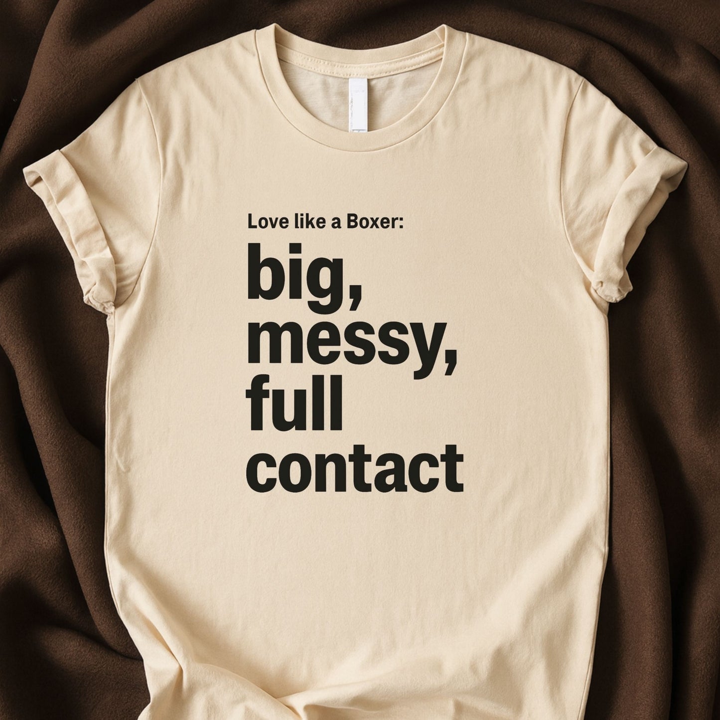 Love Like a Boxer T-Shirt | Bold Dog Lover Typography Tee – Zeke Squad - Zeke Squad