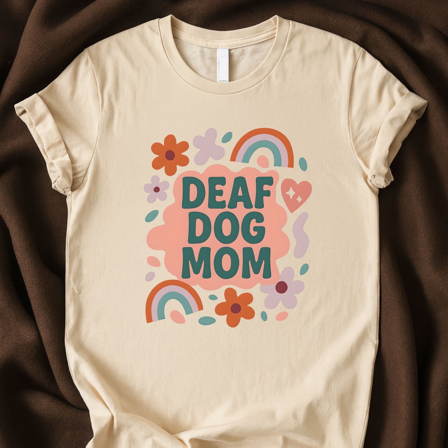 Deaf Dog Mom T-Shirt | Floral Proud Dog Parent Awareness Tee – Zeke Squad - Zeke Squad