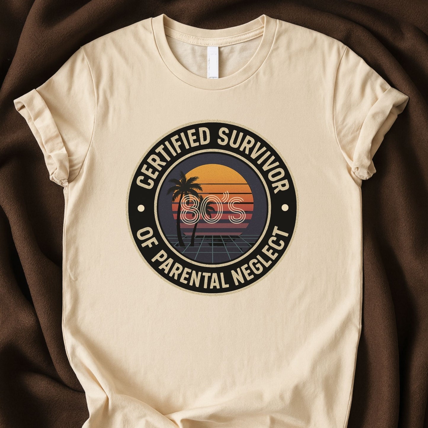 Certified Survivor of Parental Neglect T-Shirt | Funny Dark Humor Trauma Survivor Tee - Zeke Squad