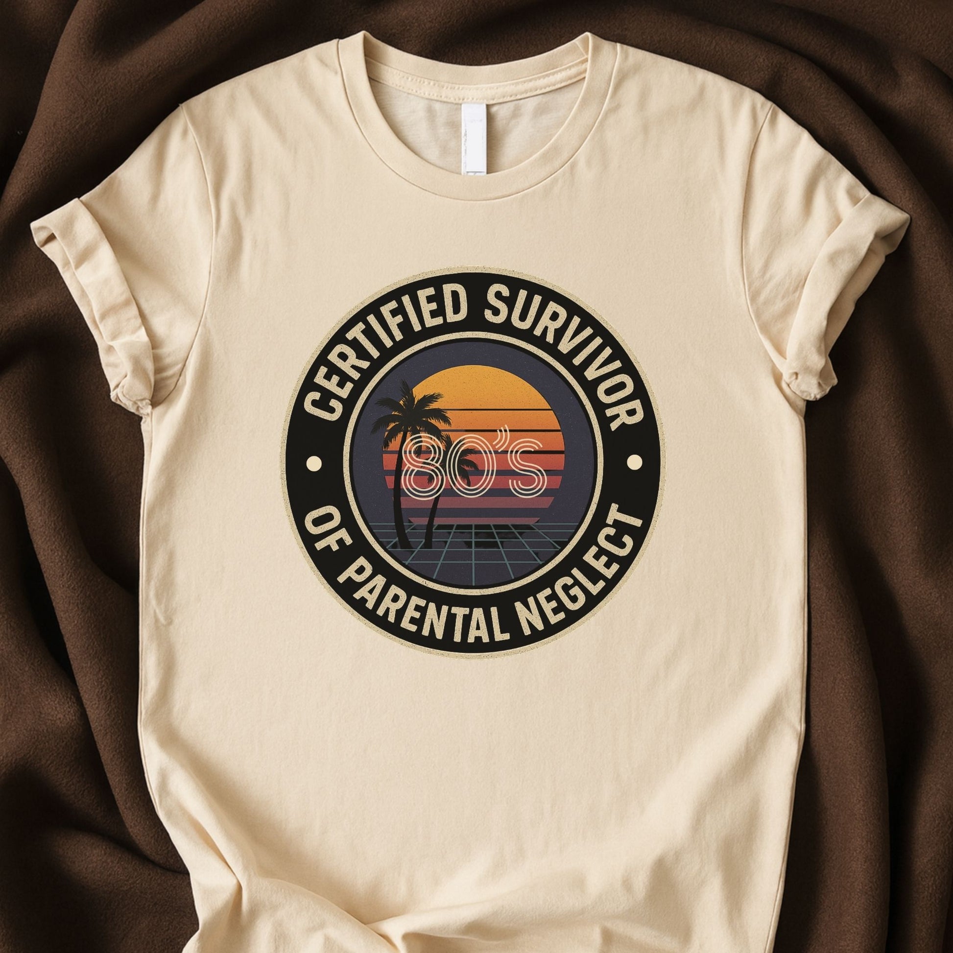 Certified Survivor of Parental Neglect T-Shirt | Funny Dark Humor Trauma Survivor Tee - Zeke Squad
