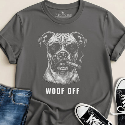 Woof Off Cool Boxer T-shirt - Zeke Squad