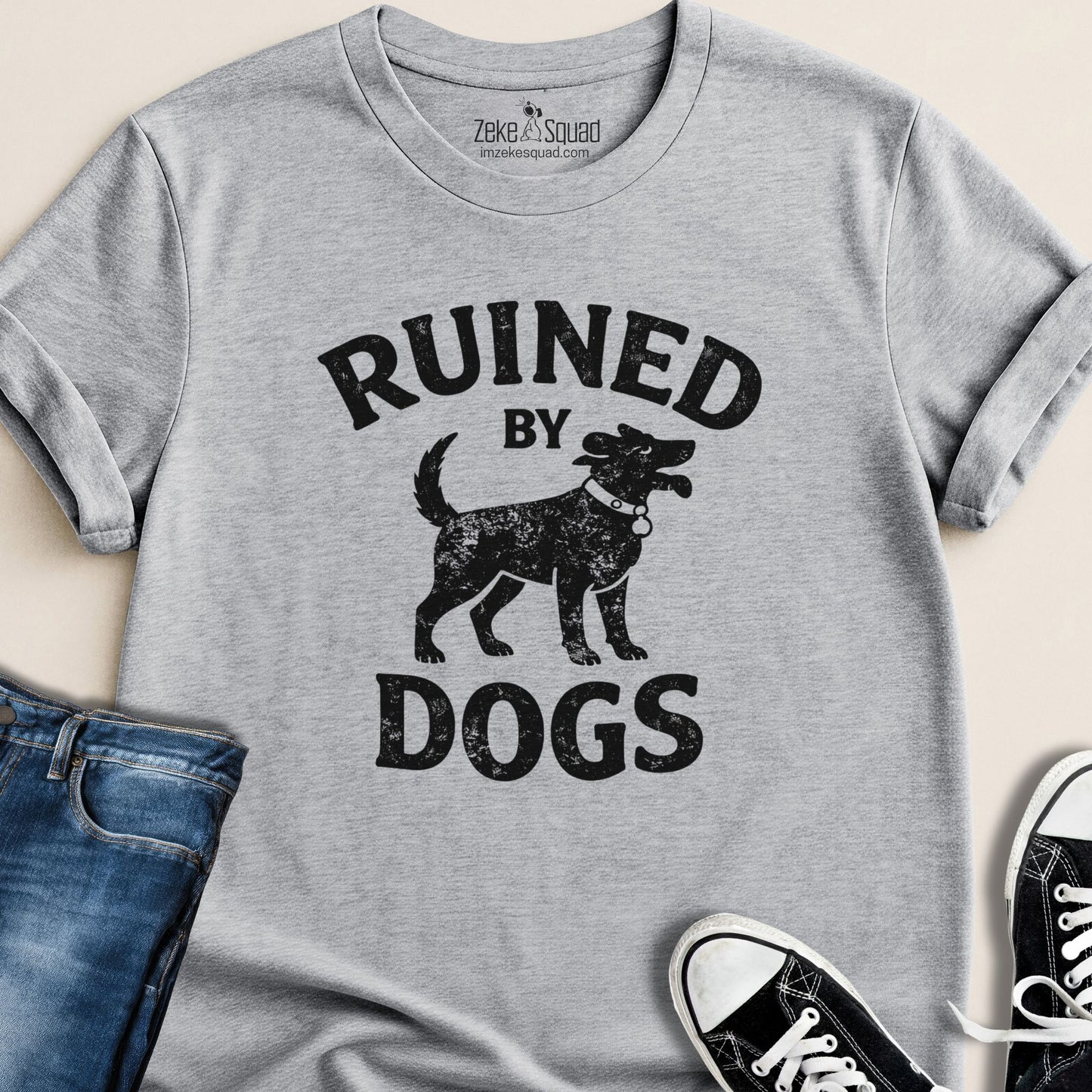 Ruined By Dogs T-shirt - Zeke Squad