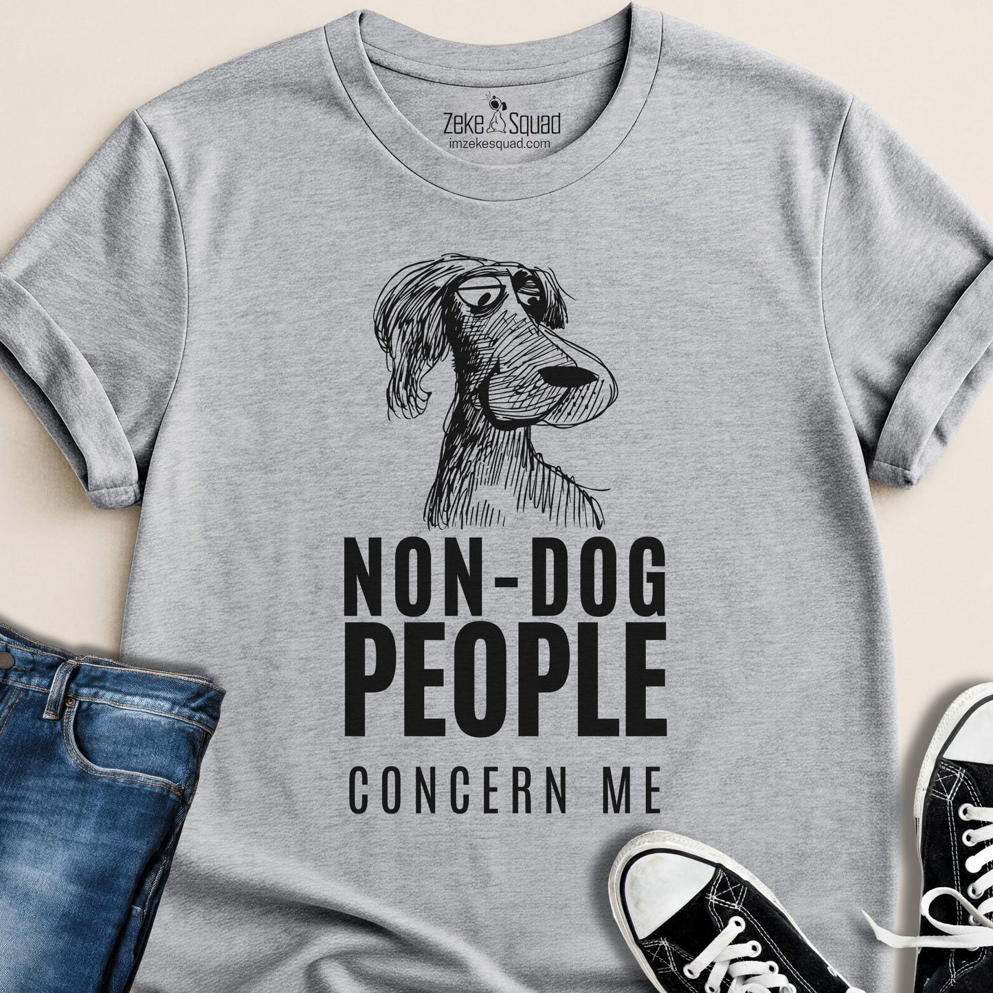 Non-Dog People Concern Me T-shirt