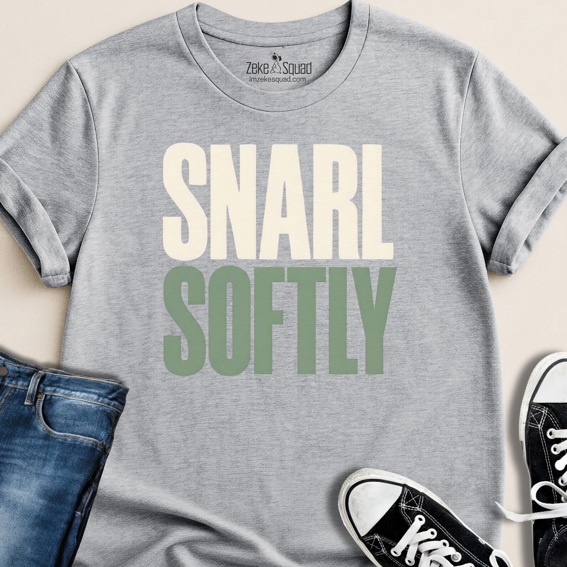 Snarl Softly T-shirt - Zeke Squad