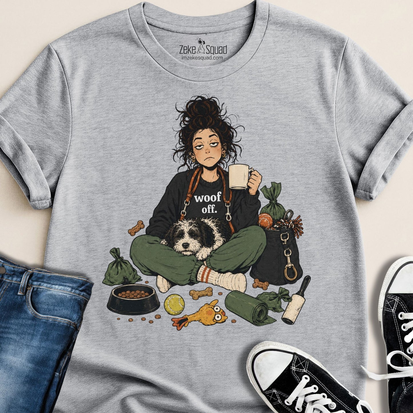 Poop Bag Lady T-shirt - Zeke Squad