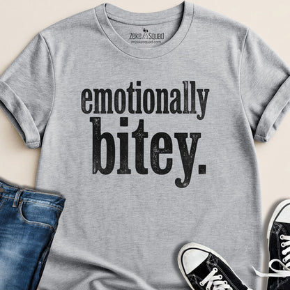 Emotionally Bitey T-shirt - Zeke Squad