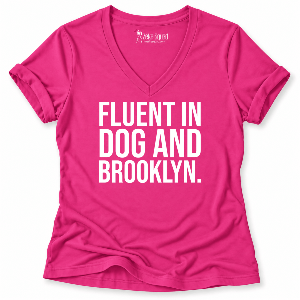 Fluent Brooklyn Women's V-neck - Zeke Squad