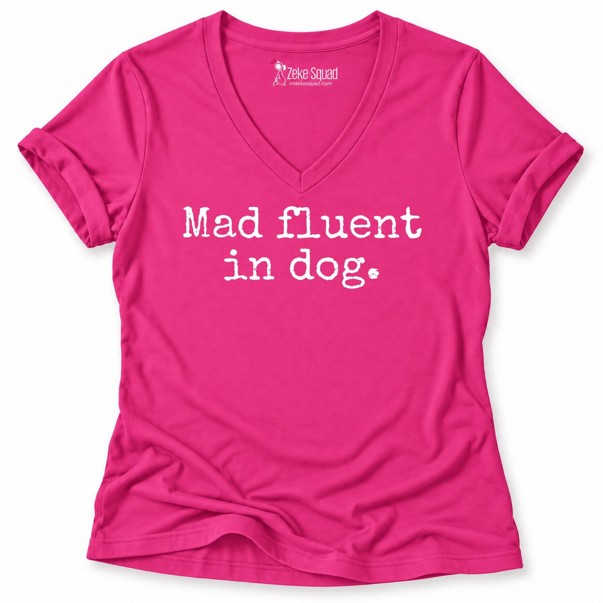 Mad Fluent Women's V-neck - Zeke Squad