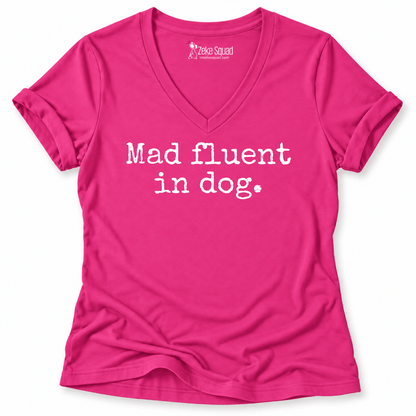 Mad Fluent Women's V-neck - Zeke Squad