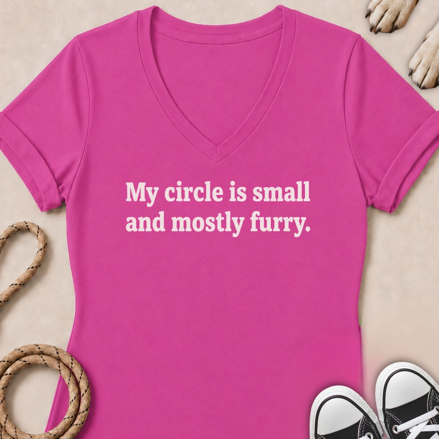 Small Circle Women's V-neck