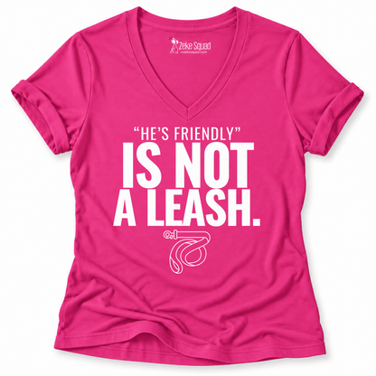 He's Friendly Women's V-neck - Zeke Squad