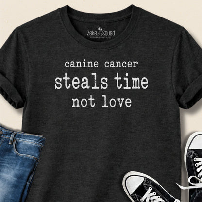 Canine Cancer Steals Time T-shirt - Zeke Squad