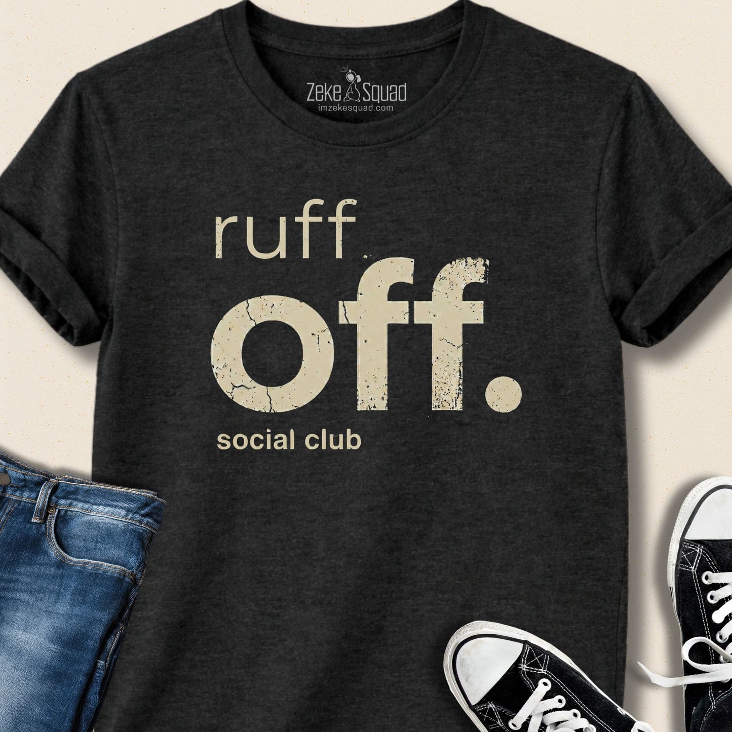 Ruff Off Social Club T-shirt - Zeke Squad