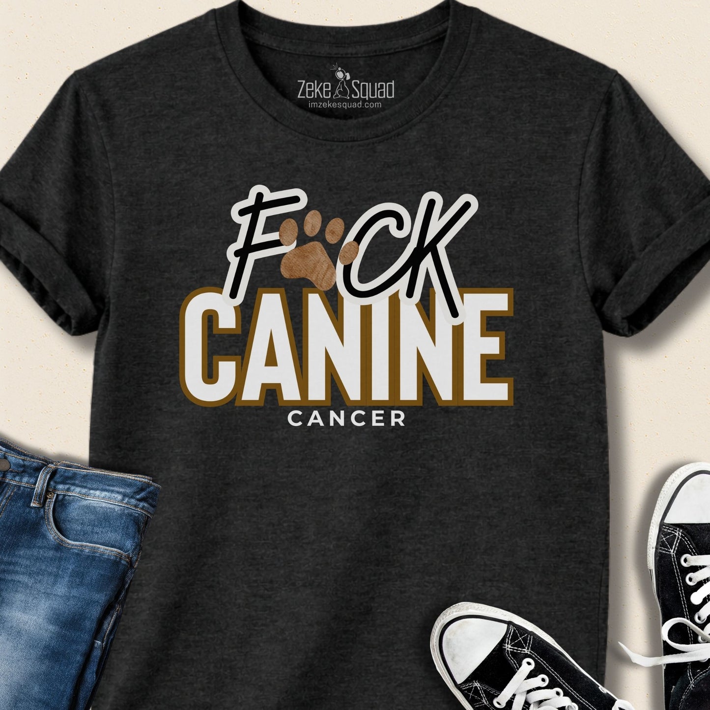 F*ck Canine Cancer T-shirt - Zeke Squad