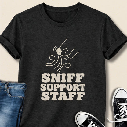 Sniff Support Staff T-shirt - Zeke Squad