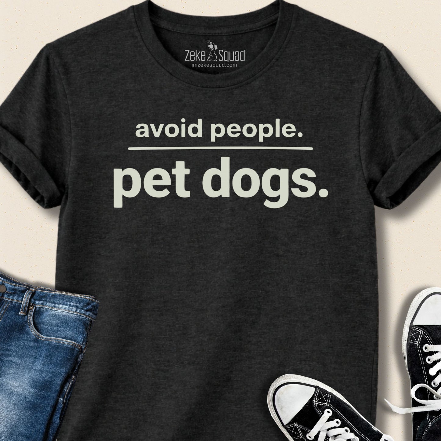 Avoid People. Pet Dogs. T-shirt