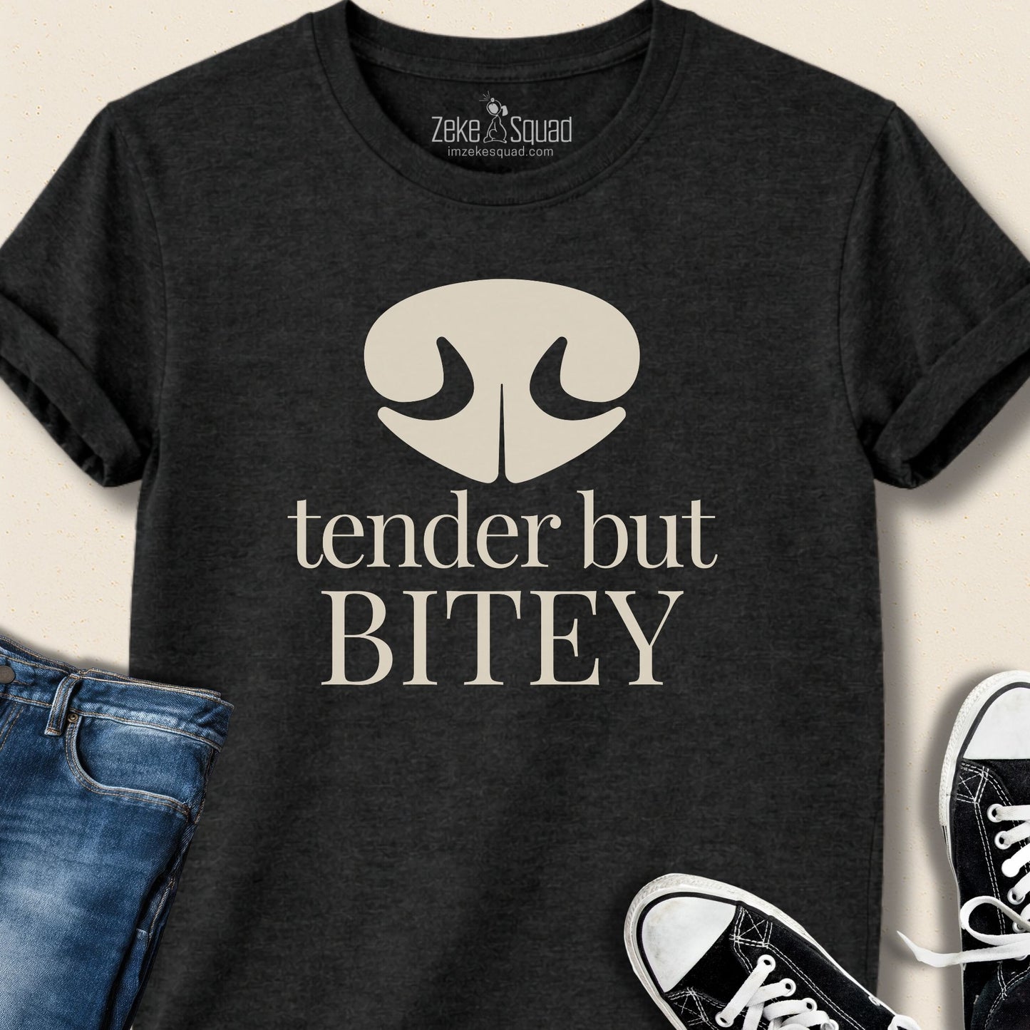 Tender but Bitey T-shirt - Zeke Squad