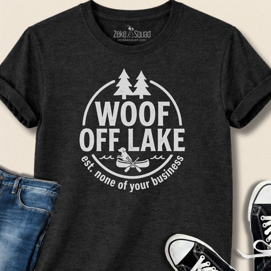 Woof Off Lake T-shirt - Zeke Squad