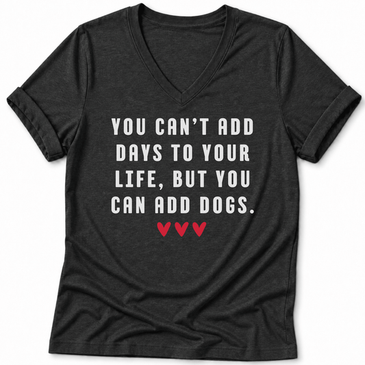 Add Dogs Women's V-neck - Zeke Squad