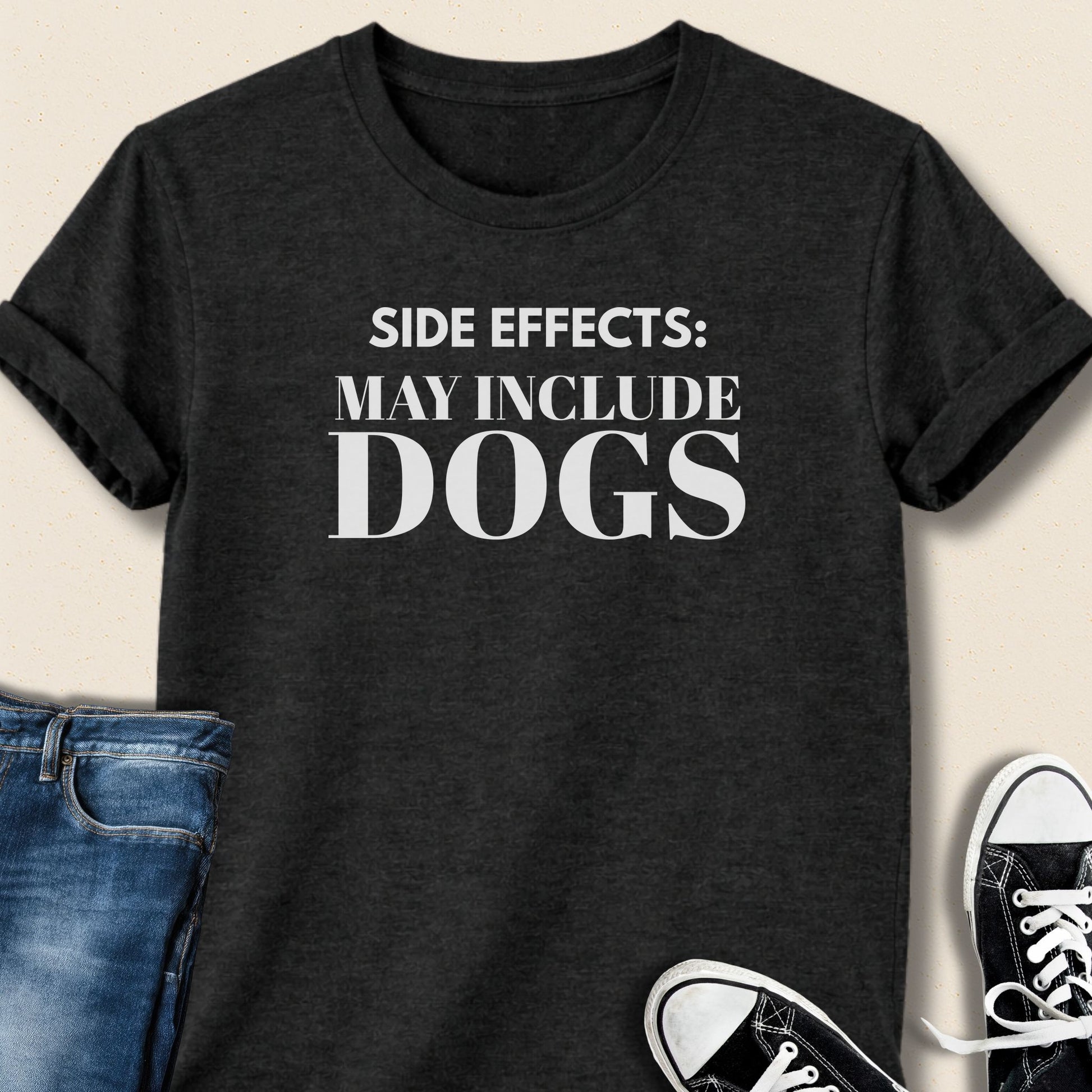 Side effects: may include dogs T-shirt - Zeke Squad