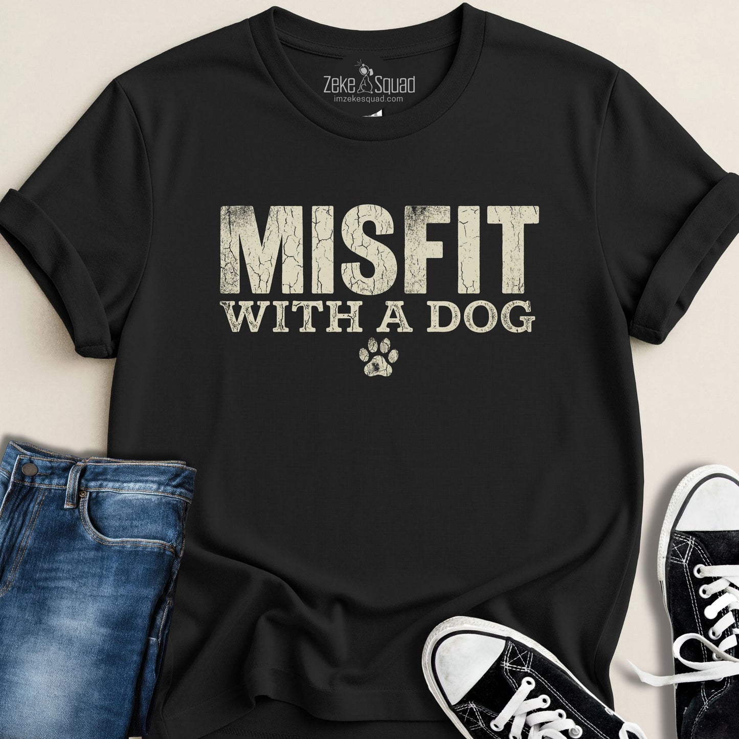 Misfit With a Dog T-shirt
