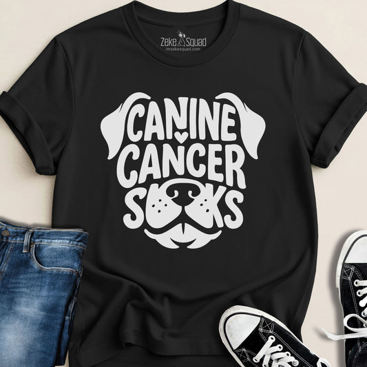 Canine Cancer Sucks T-shirt - Zeke Squad