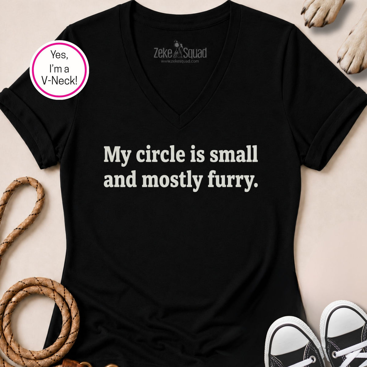 Small Circle Women's V-neck