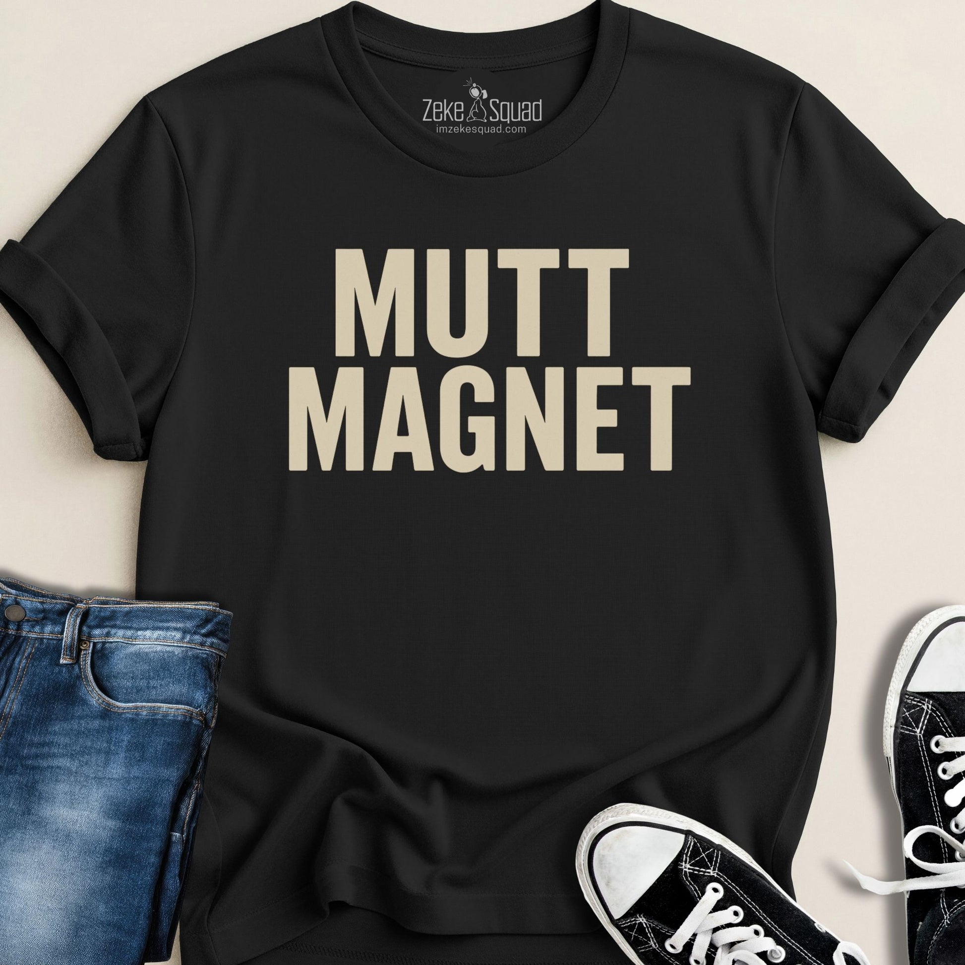 Mutt Magnet T-shirt - Zeke Squad