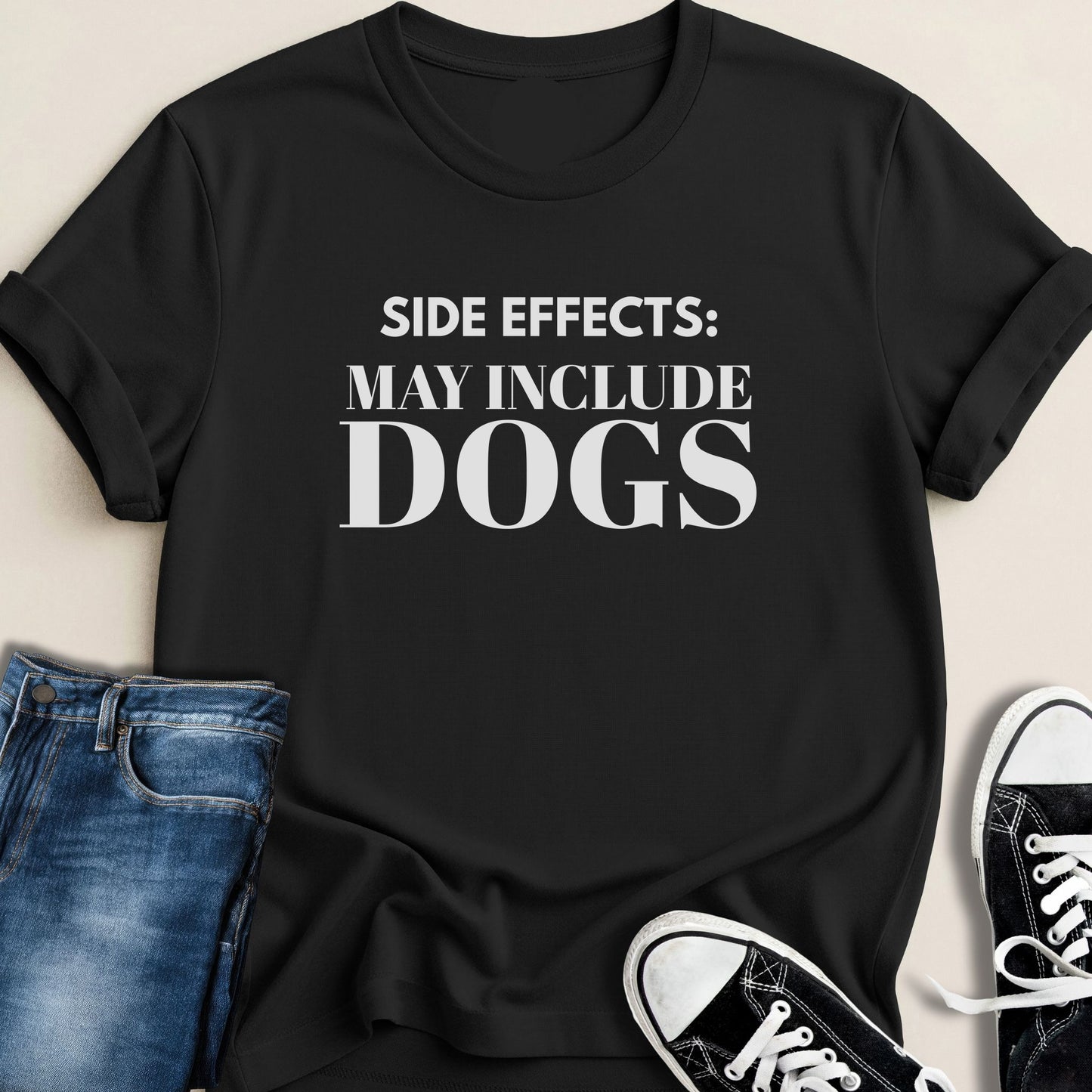Side effects: may include dogs T-shirt - Zeke Squad