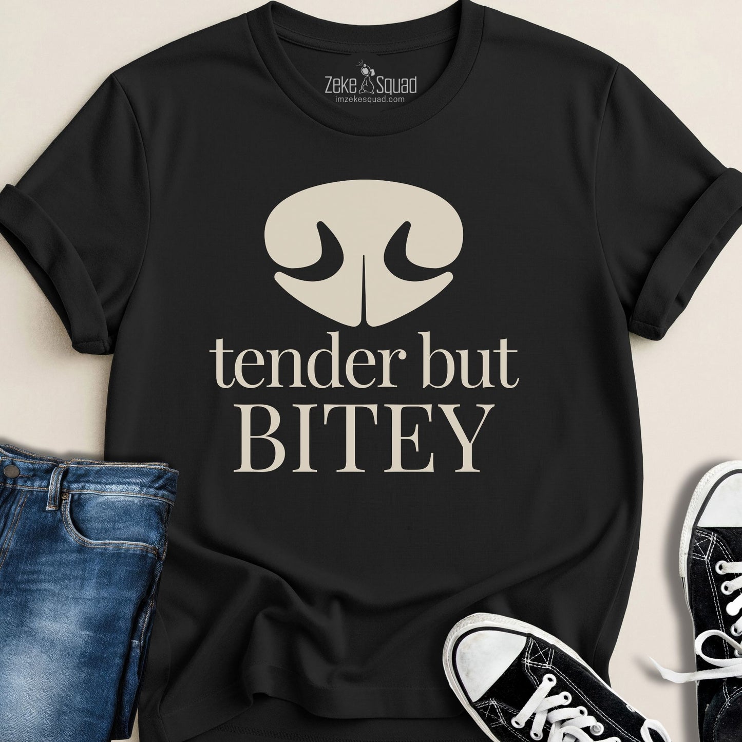 Tender but Bitey T-shirt - Zeke Squad
