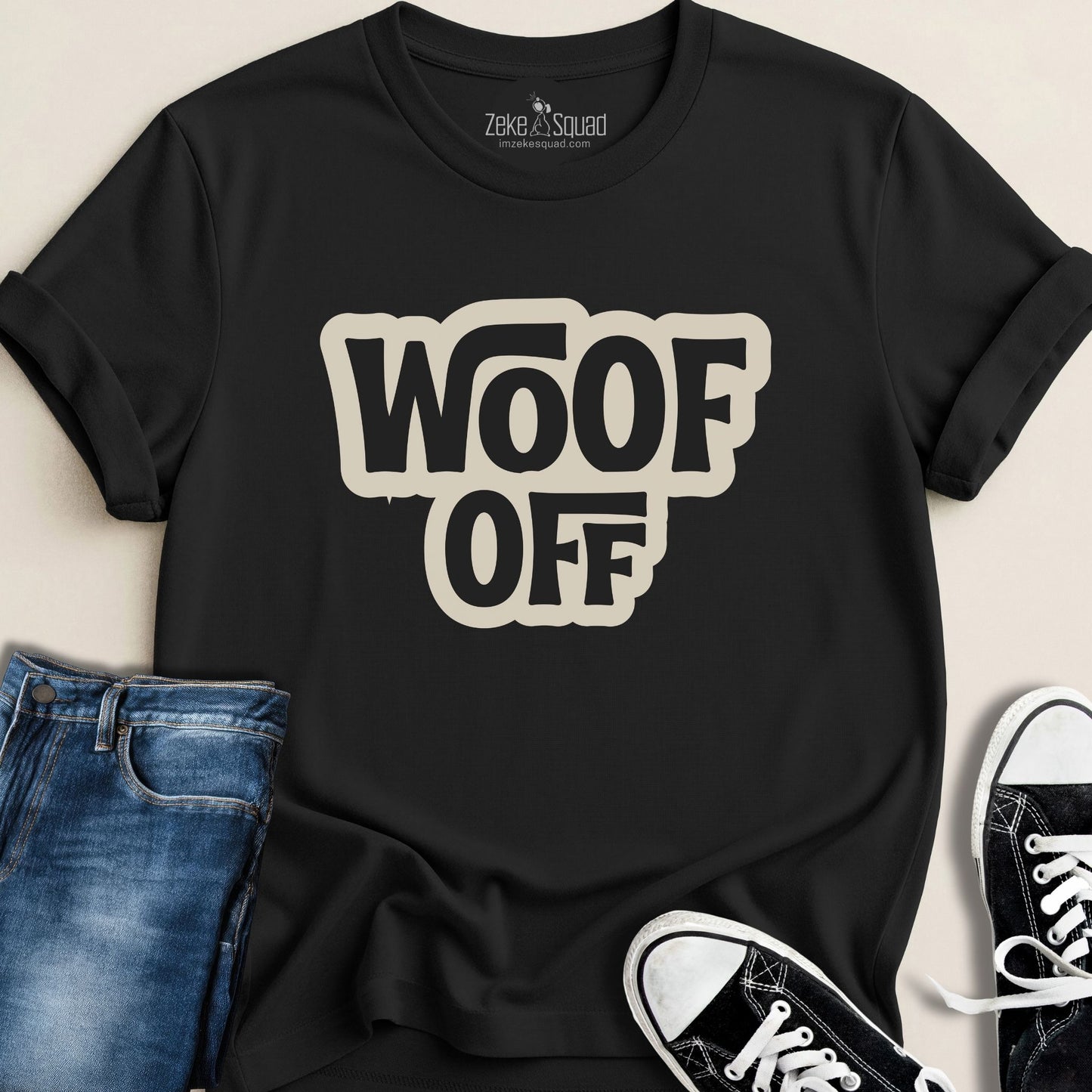 Woof Off Retro T-shirt