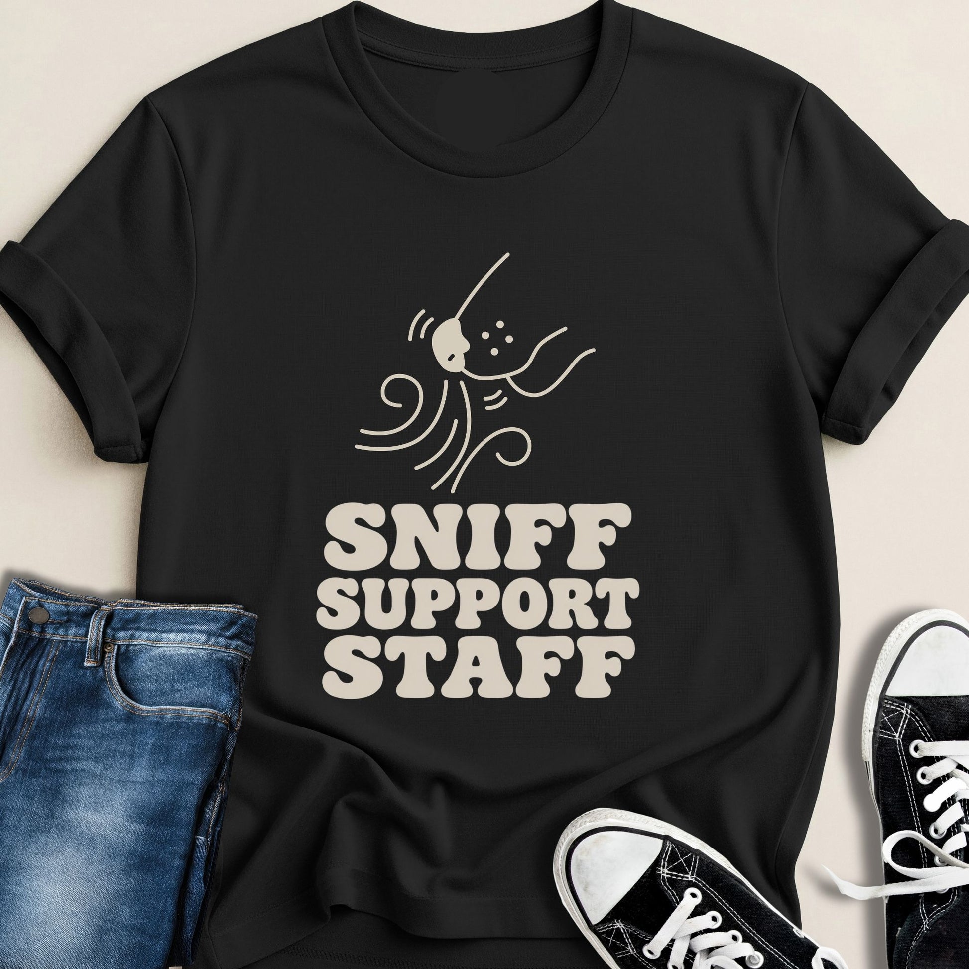 Sniff Support Staff T-shirt - Zeke Squad