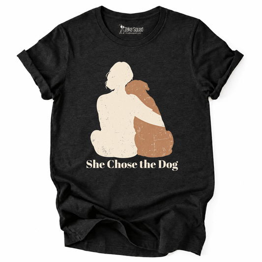 She & Dog T-shirt - Zeke Squad