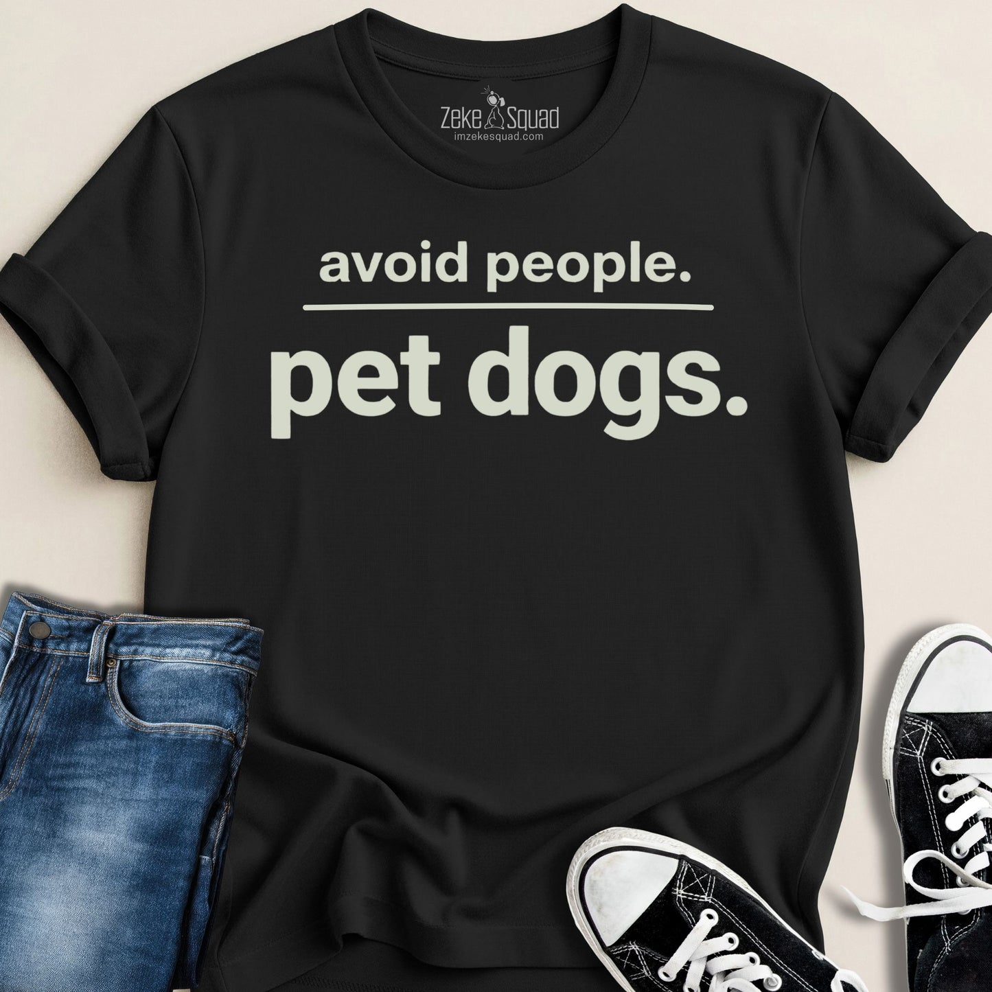 Avoid People. Pet Dogs. T-shirt