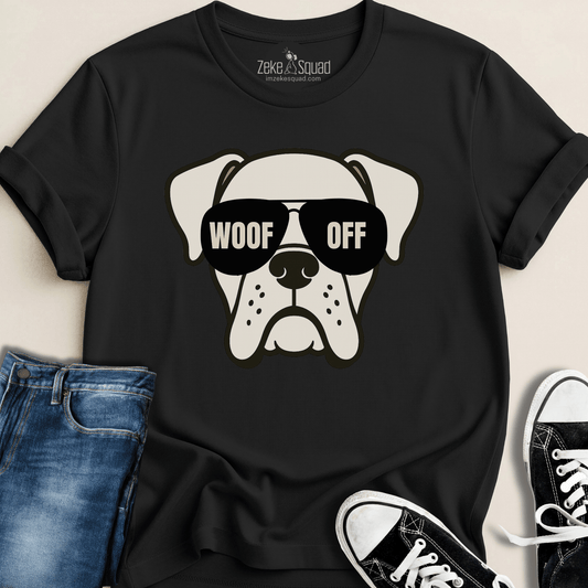 Woof Off. Shady Boxer T-shirt - Zeke Squad
