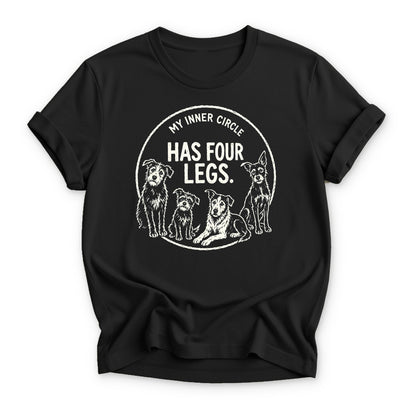 My Inner Circle Has Four Legs T-shirt - Zeke Squad