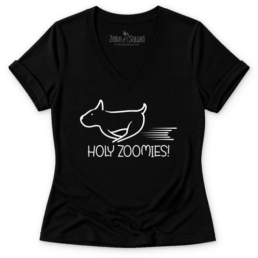 Zoomies Women's V-neck - Zeke Squad