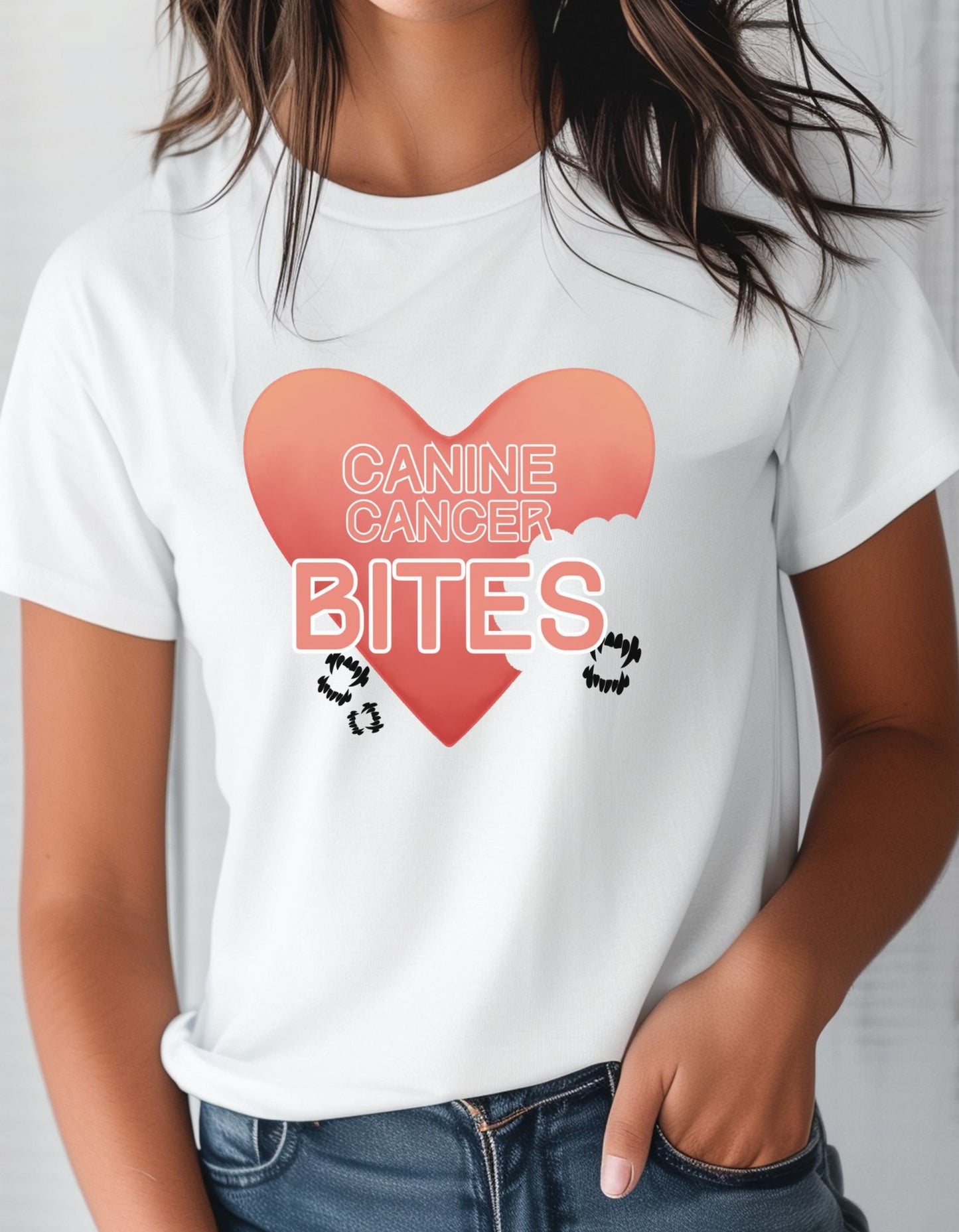 Canine Cancer Bites | Unisex Graphic T-shirt