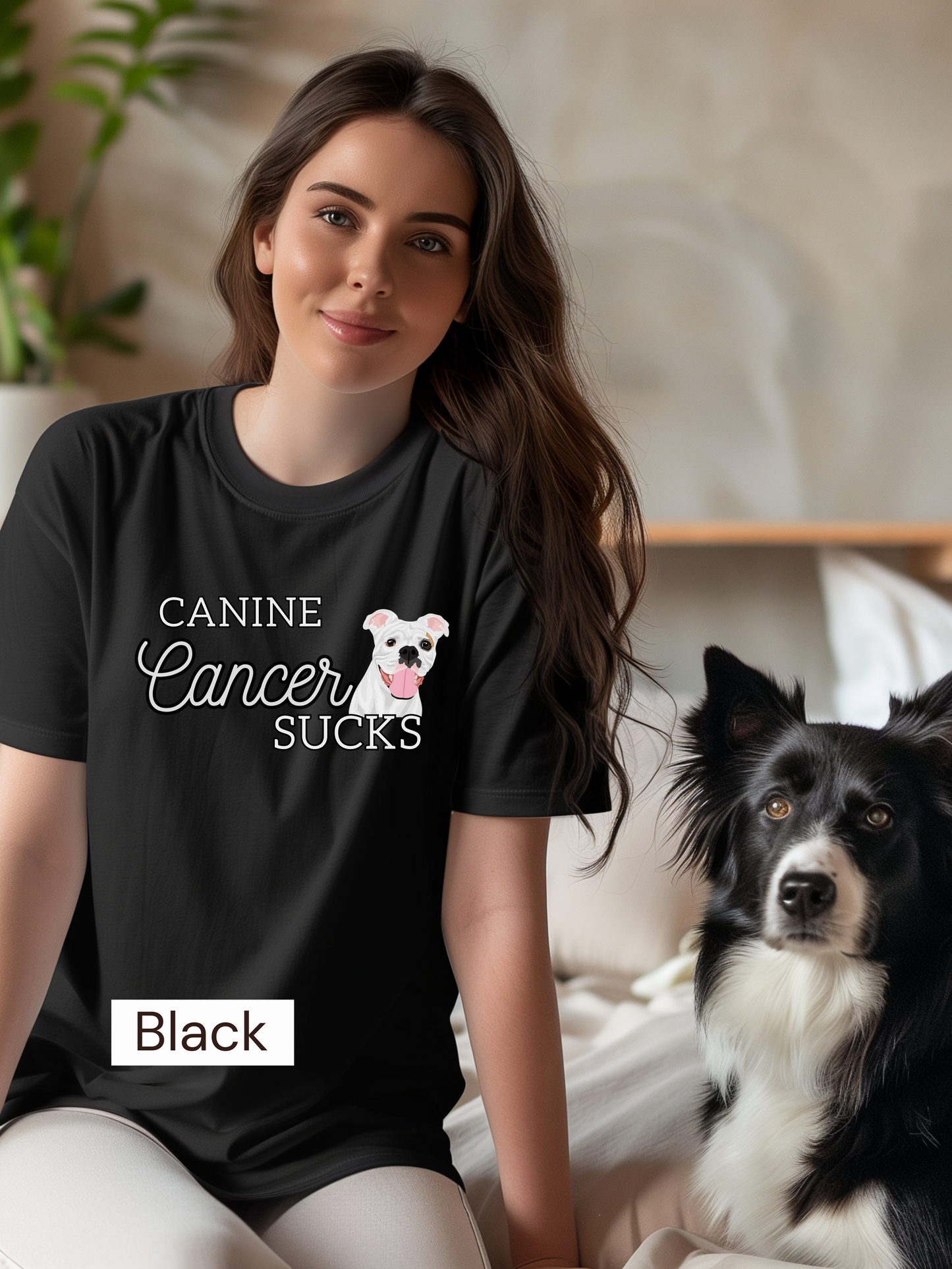 Canine Cancer Sucks w/ Zeke | Unisex Graphic T-shirt