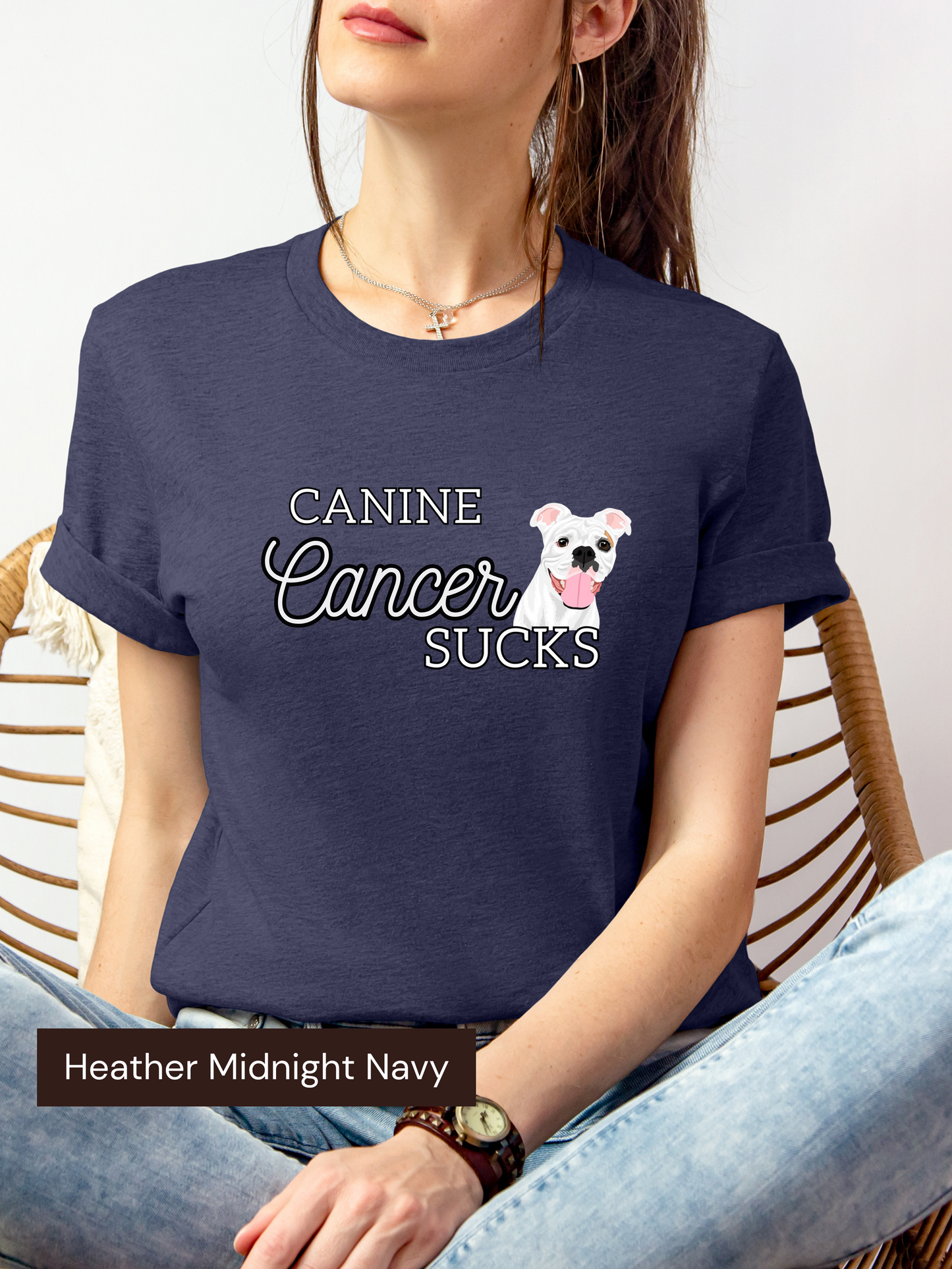 Canine Cancer Sucks w/ Zeke | Unisex Graphic T-shirt