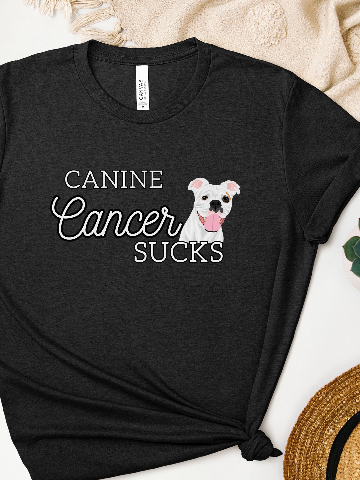Canine Cancer Sucks w/ Zeke | Unisex Graphic T-shirt