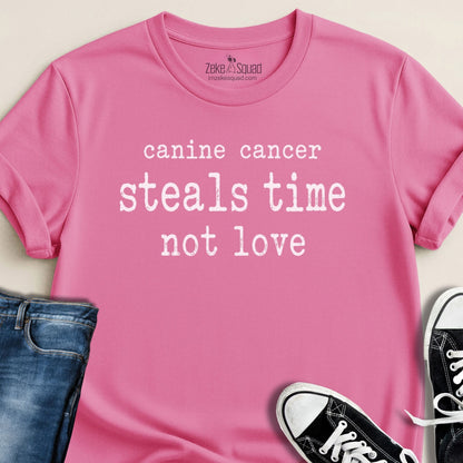 Canine Cancer Steals Time T-shirt - Zeke Squad