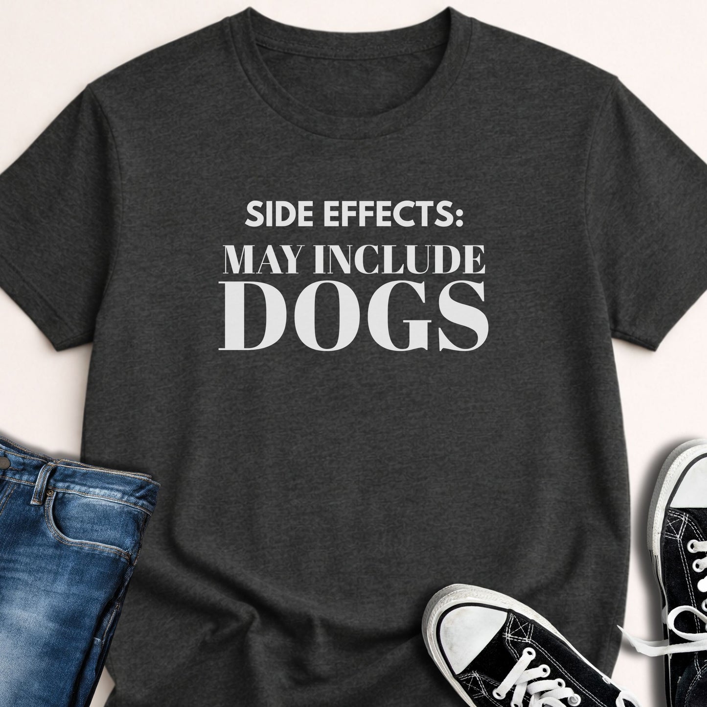 Side effects: may include dogs T-shirt - Zeke Squad