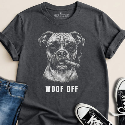 Woof Off Cool Boxer T-shirt - Zeke Squad