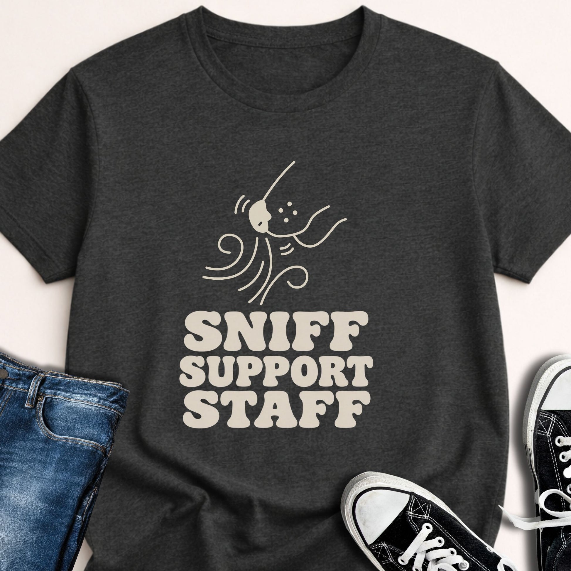 Sniff Support Staff T-shirt - Zeke Squad