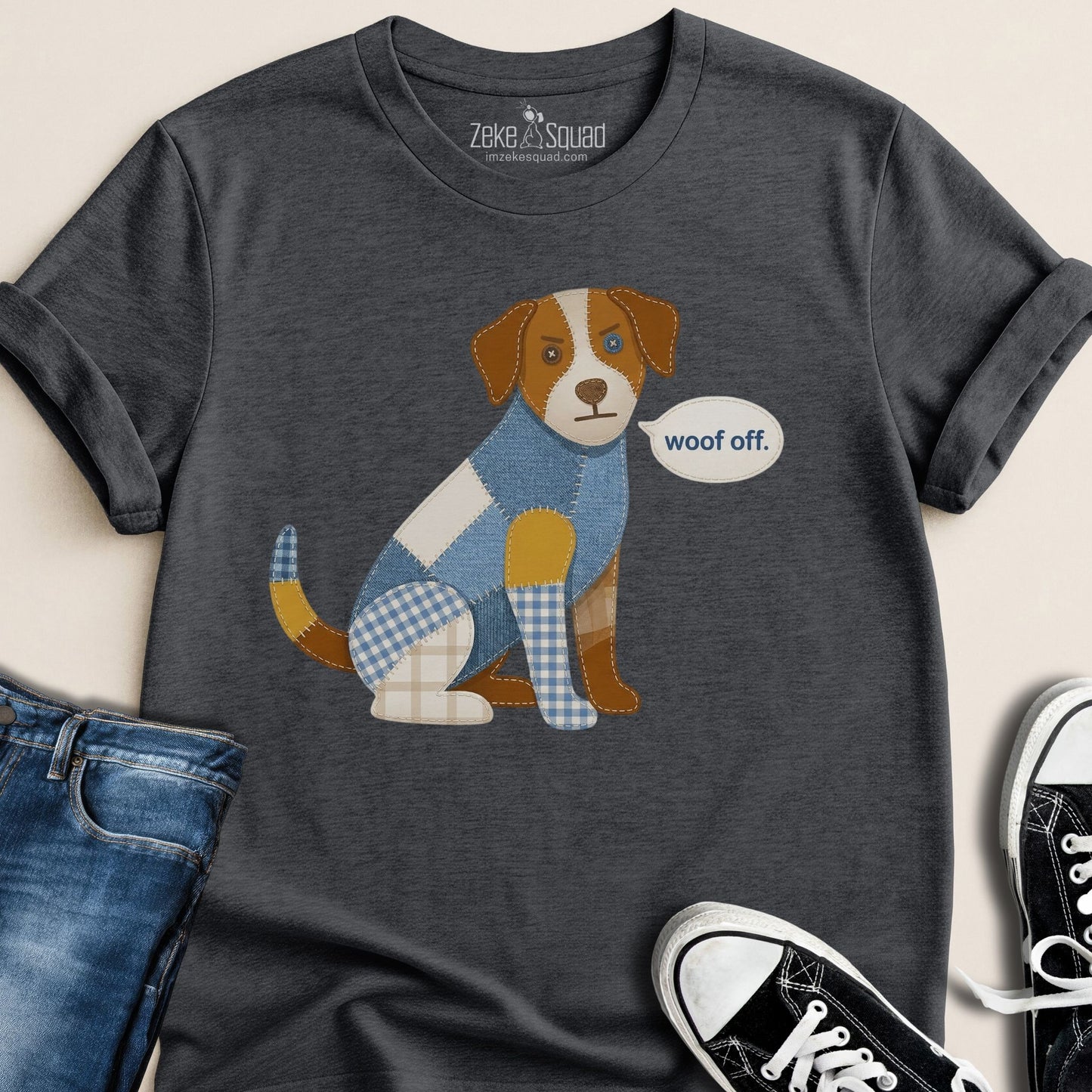 Woof Off Patchwork - Inspired T-shirt - Zeke Squad